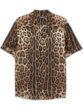leopard print silk shirt